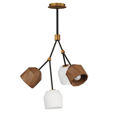 Maxim Lighting Akimbo 4-Light Pendant W LED Bulbs 28274DBZAB